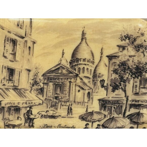 Manover Fiberglass Tray Paris Montmartre Chaumontel France Mid Century 1960s - Picture 5 of 9